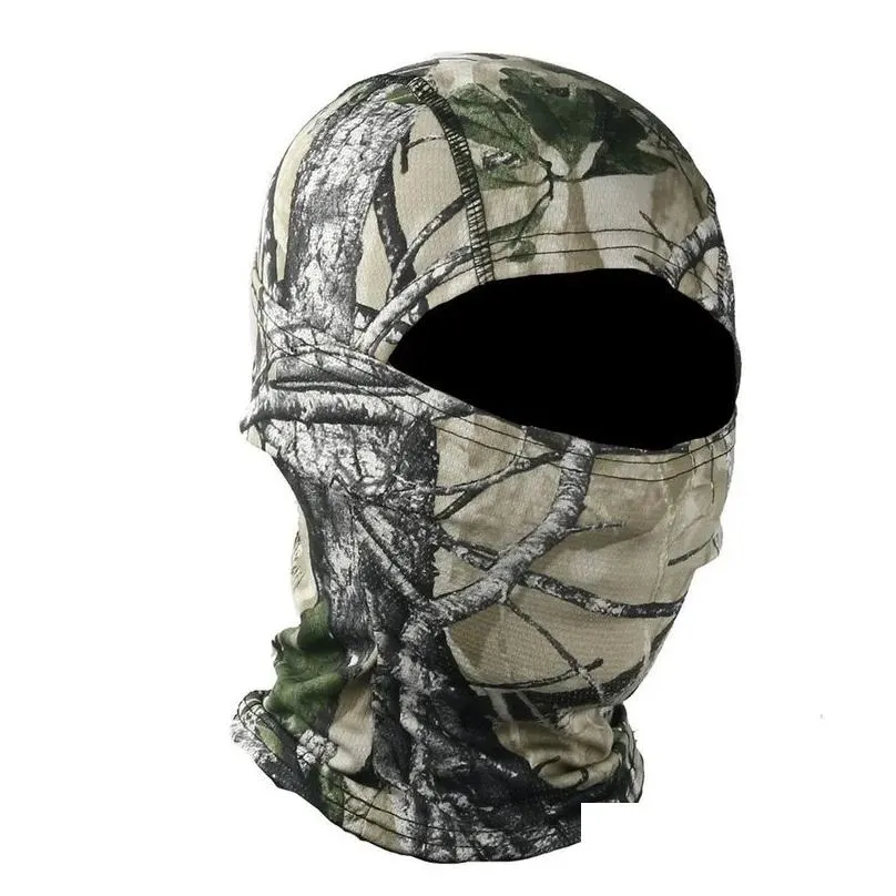Cycling Caps & Masks Tactical Mask Airsoft Fl Face Clava Paintball Cycling Bicycle Hiking Scarf Fishing Snowboard Ski Masks Hood Hat M Dhyfo
