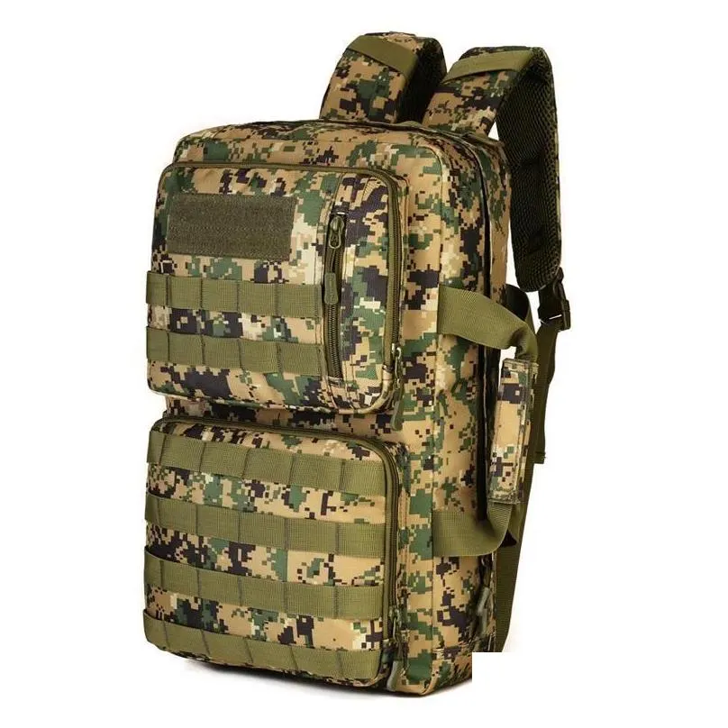 Army Backpacks 35L Portable Shoder Cross-Body Tactical Backpack Men Women Outdoor Sports Travel Laptop Bag Molle Military Shs417 Y200 Dhlgh