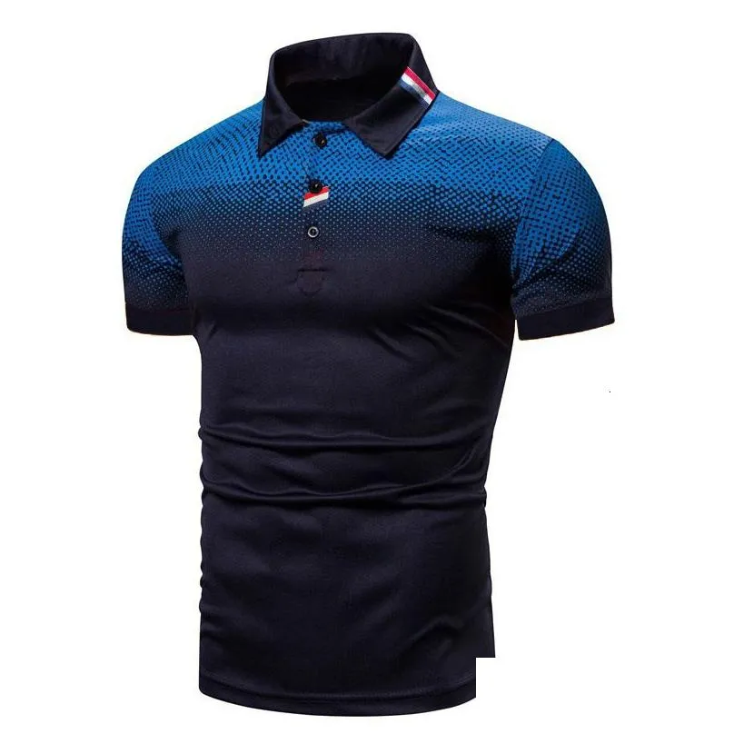 Men`S Polos Mens S Fashion Top Shirt Work Wear Golf Shirts Tshirt For Men High Quality 230328 Drop Delivery Apparel Men`S Clothing Men Dhvwz