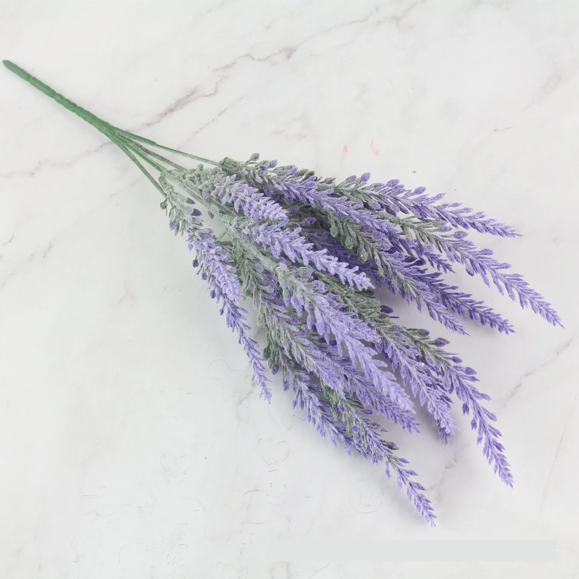 hand flocking simulation lavender setaria flower arrangement plastic fake flower supply