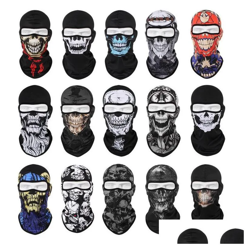 Cycling Caps & Masks Outdoor Sunsn Clava Motorcycle Skl Face Mask Quickdrying Breathable Cycling Wind Cap Ski Bicycle Headgear 220811 Dh9Ib