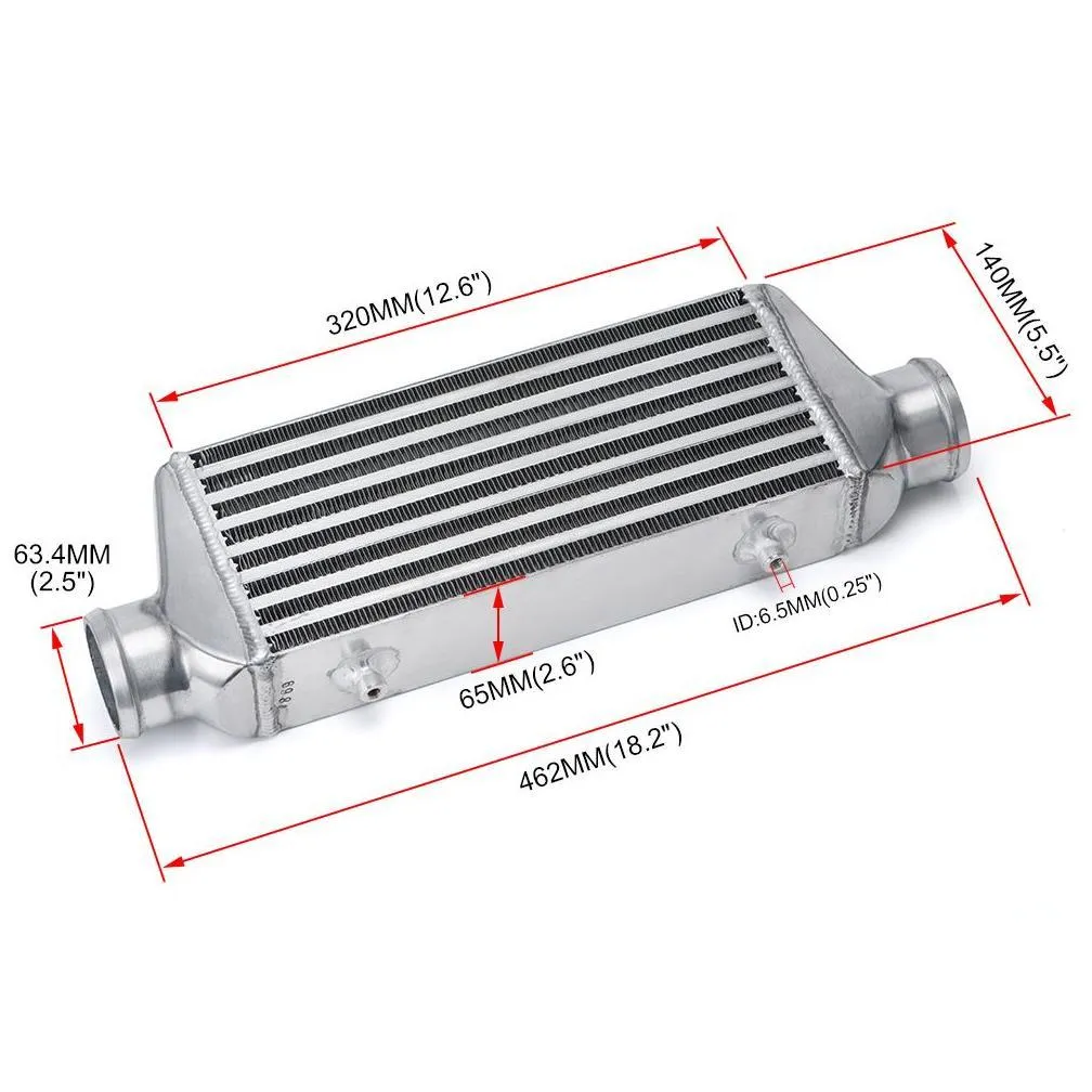 Radiator & Parts 320X140X65Mm Turbo Intercooler Bar Plate Odis2.5 Front Mount Pqy-Ecb869 Drop Delivery Automobiles Motorcycles Auto Pa Otxl1