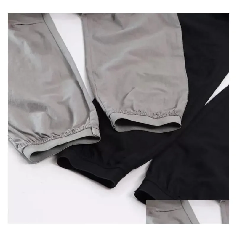 Men`S Pants Mens Pants Spring Autumn New Brand Retro Jogging Leggings Solid Color Pant Mti Big Pocket Overalls Trousers A01 Drop Deli Dhtal