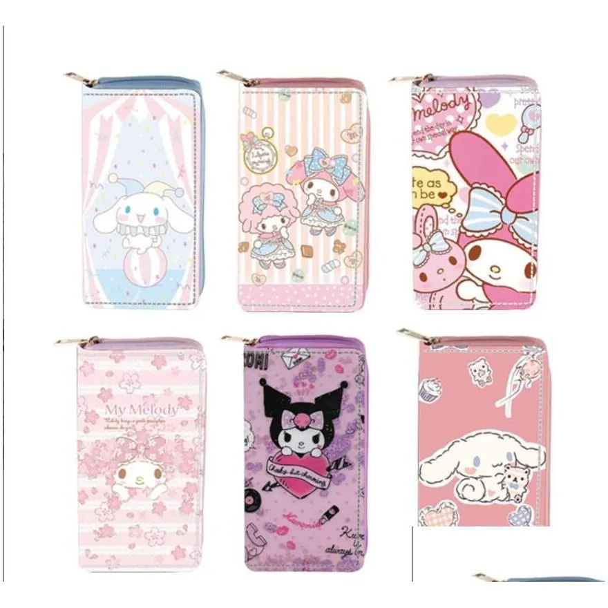 girl cute kuromi melody multi function flower print purse childre accessories big capactiy bag kids birthday gift