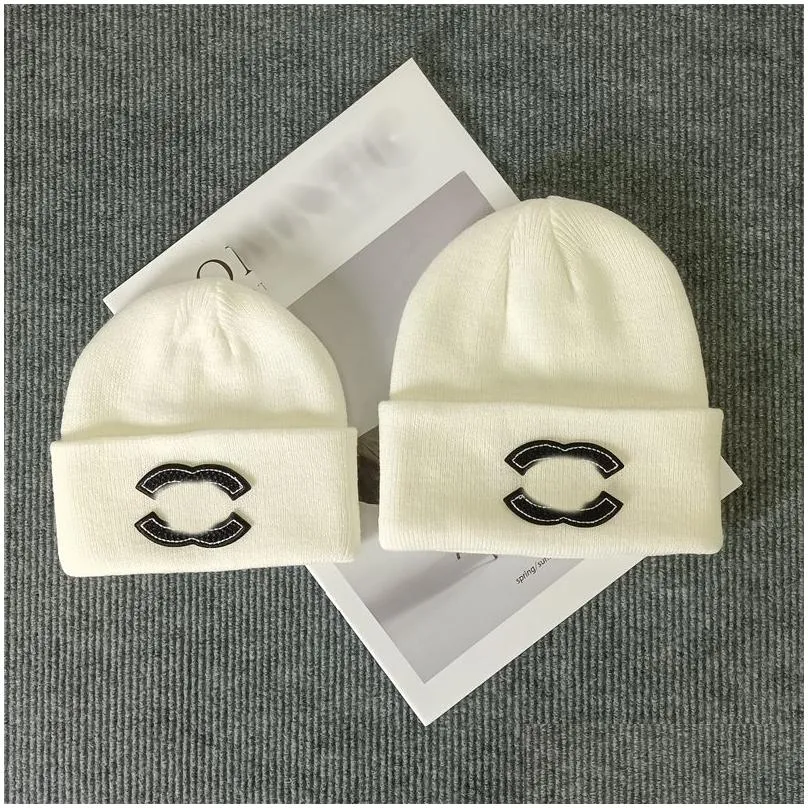 childrens c letter knitted hat autumn kids ear protectors newborn baby melon skin cap winter boys girls wool warm cover hats