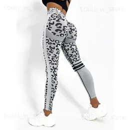 Women`s Leggings Leopard Seamless Leggings Women High Waist Lifting Hip Honey Peach Hip Fitness Pants Suit Tight Trainning Sports Pants T231118