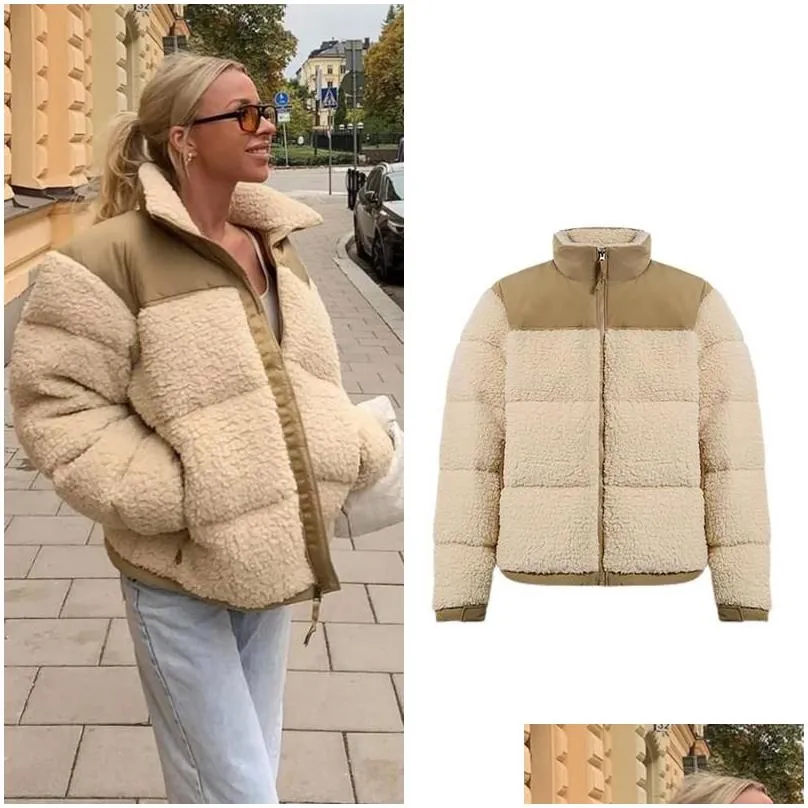 Women`S Jackets Womens Jackets Winter Fleece Jacket Women Faux Shearling Outerwear Coats Female Suede Fur Coat Men Warm Thickened Lamb Dhhwa