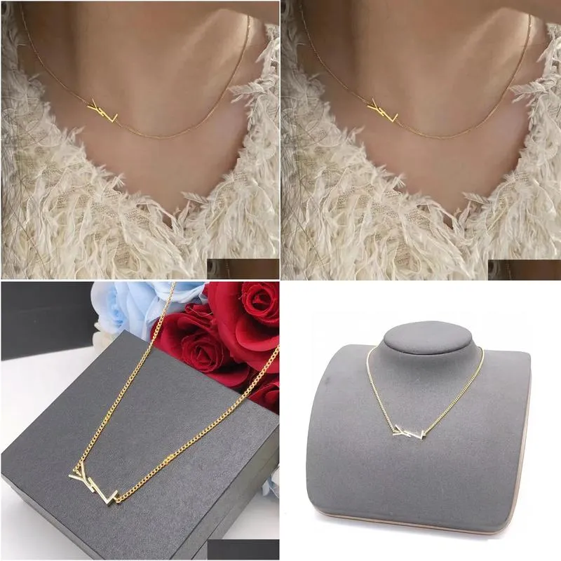 necklaces simple initial dainty pendant designer choker necklace 14k gold plated thin chain pendant choker light weight necklaces unisex