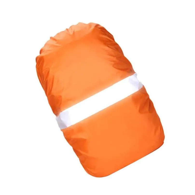 Outdoor Bags Backpack Rain Er Waterproof Bag Ers With Reflective Stripe For Hiking Cam Climbing Cycling Size Orange Drop Delivery Dhghm