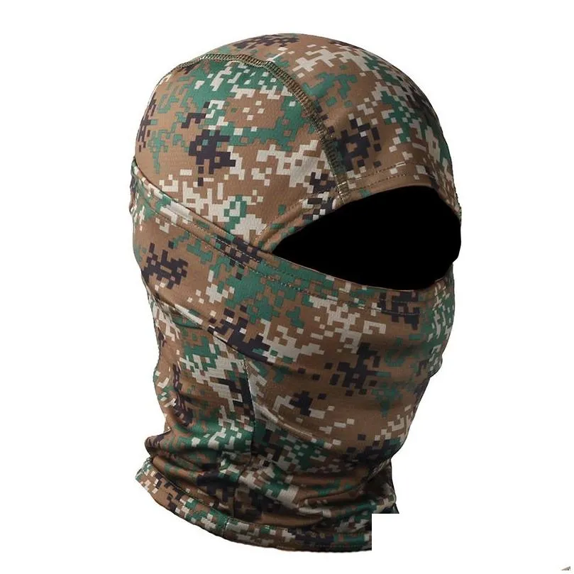 Tactical Hood Outdoor Sports Gear Airsoft Paintball Shooting Equipment Fl Face Protection Mask Tactical Typhon Camouflage Hood Drop D Dhqp9
