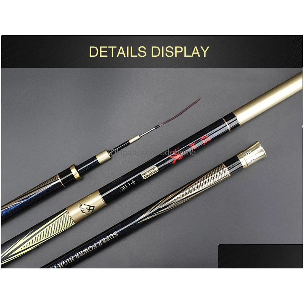 Spinning Rods Polarfire Dyg301 Outdoor Fishing Gear Carbon Paint 3.6 Meters 4.5 5.4 Telescopic 28 Rod Drop Delivery Sports Outdoors Fi Dhn4G