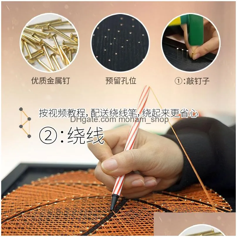 3wkf basketball nail wrapping drawing diy handmade material wrapping hook line string wire wrapping and weaving