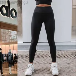 24SSS Desginer Aloo Yoga High Waist Nylon Pants Women`s Running Fitness and Sports Capris 1013