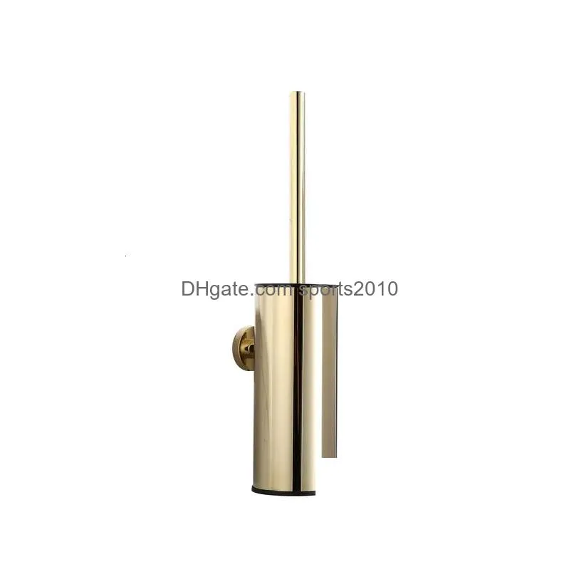 Toilet Brushes & Holders Toilet Brushes Holders 304 Stainless Steel Brush Gold Bathroom Cleaning Tool Holder With 231025 Drop Delivery Dh2Gm