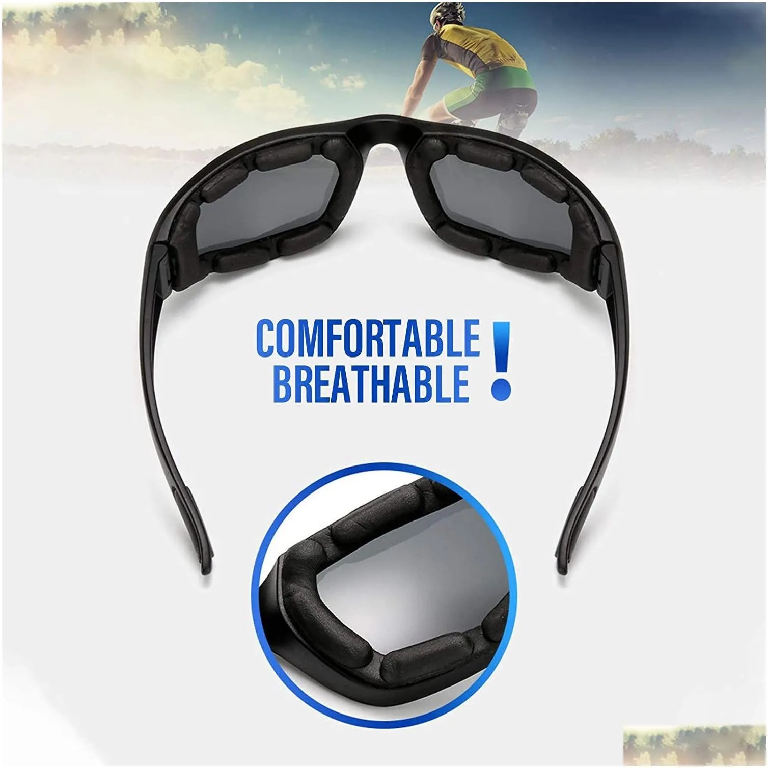 Outdoor Eyewear Fashionable Motorcycle Glasses Racing Anti Glare Windproof Vintage Men Women Safety Eyeglasses Sunglasses Eye Drop De Dhvli From 1 18 DHgate