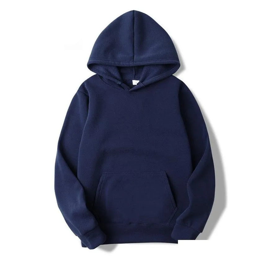 Men`S Hoodies & Sweatshirts E-Baihui Fashion Brand Mens Hoodies New Spring Autumn Male Casual Hoodie Sweatshirts Solid Color Hoody Sw Dhber