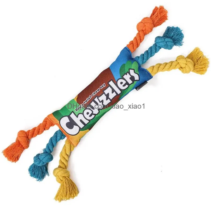 dog toy rainbow twizzlers dog grinding sound toy