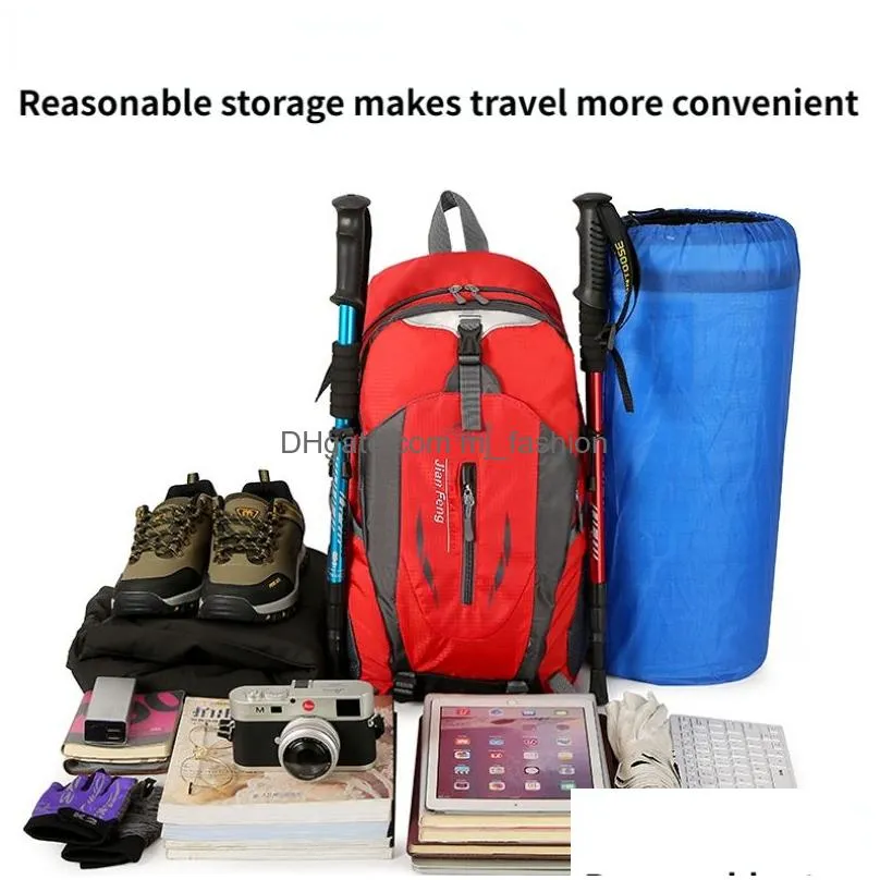 Outdoor Fitness Equipment Outdoor Mountaineering Backpack Men And Women Cycling Sports Leisure Travel Drop Delivery Sports Outdoors Fi Dhjk6