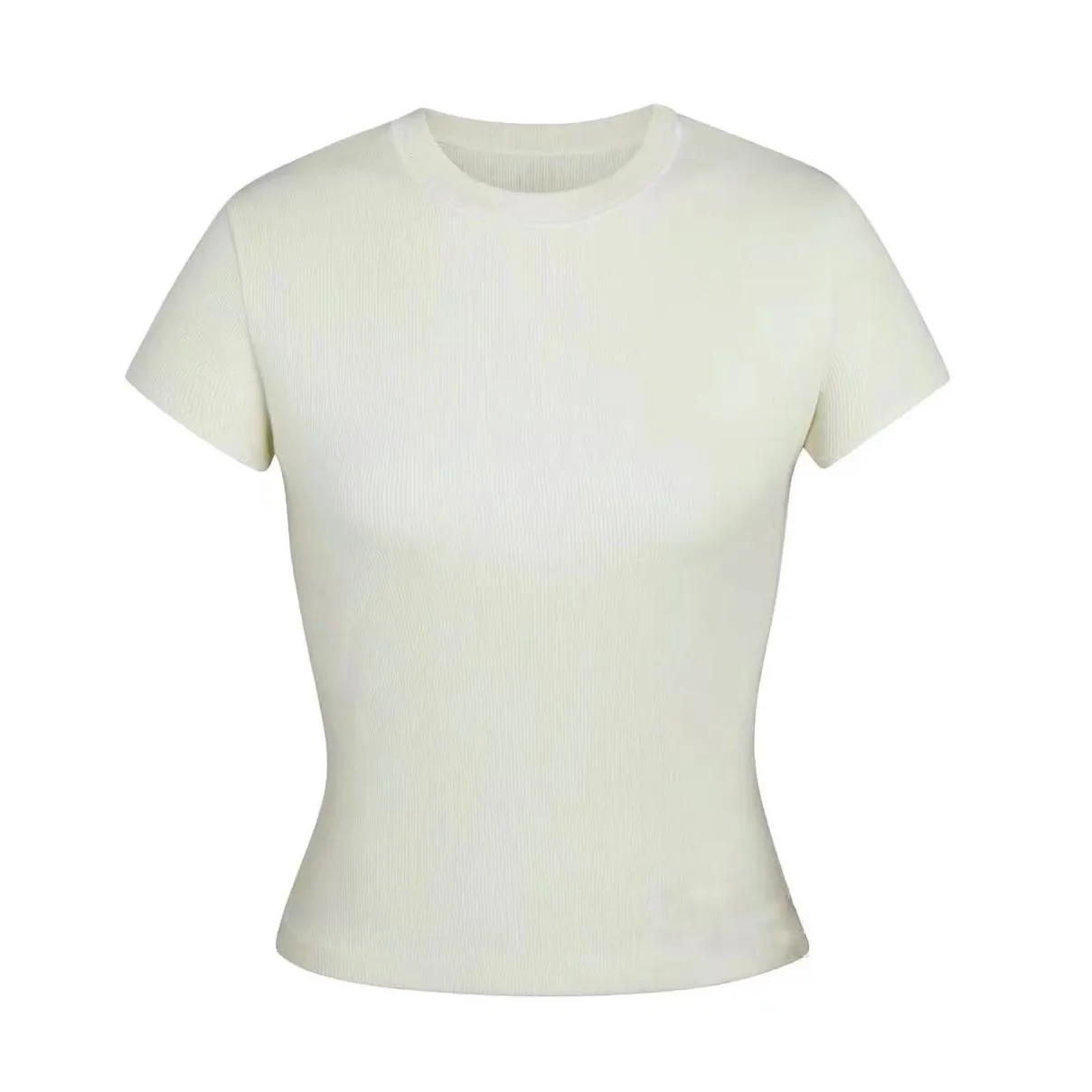 Women`S T-Shirt Womens T Shirts  Top T-Shirt Short Sleeve Stretch Slim Round Neck Base Drop Delivery Apparel Women`S Clothing Wom Dherx
