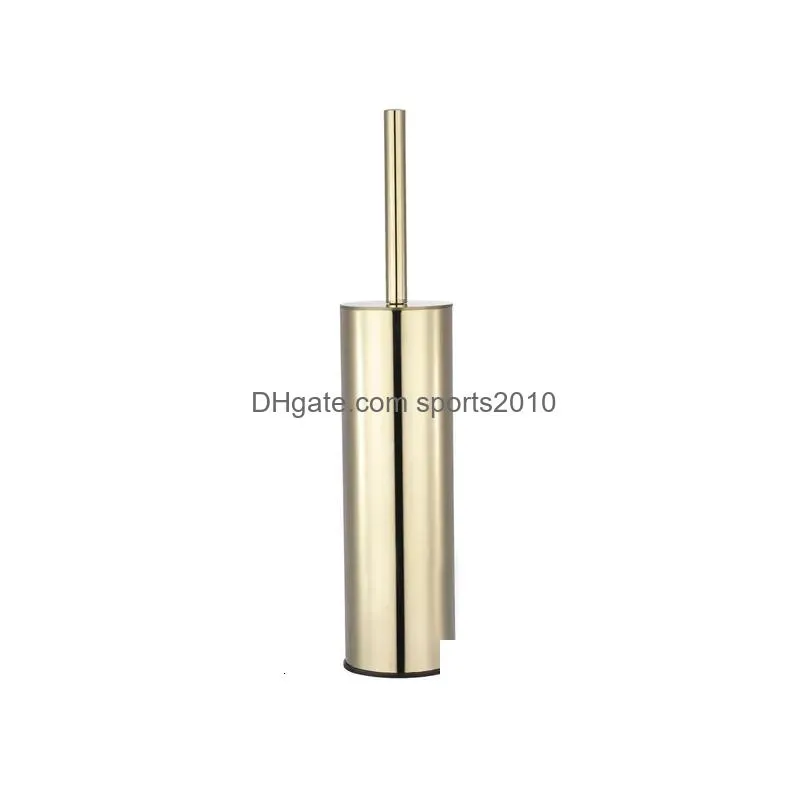 Toilet Brushes & Holders Toilet Brushes Holders 304 Stainless Steel Brush Gold Bathroom Cleaning Tool Holder With 231025 Drop Delivery Dh2Gm