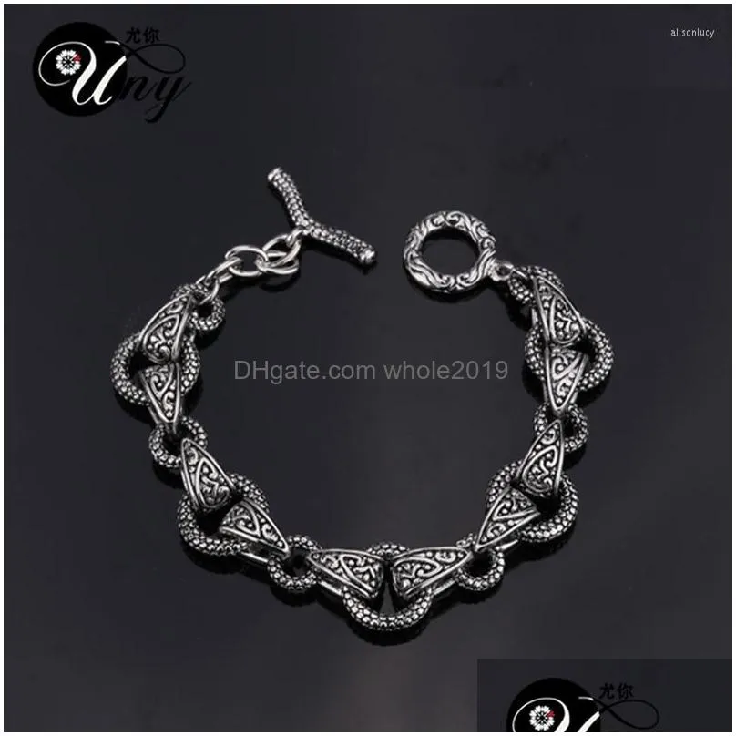 Charm Bracelets Uny Vintage Style Personality Unique Bracelet Women David Jewelry Alloy Christmas Gift Charms Drop Delivery Dhvys