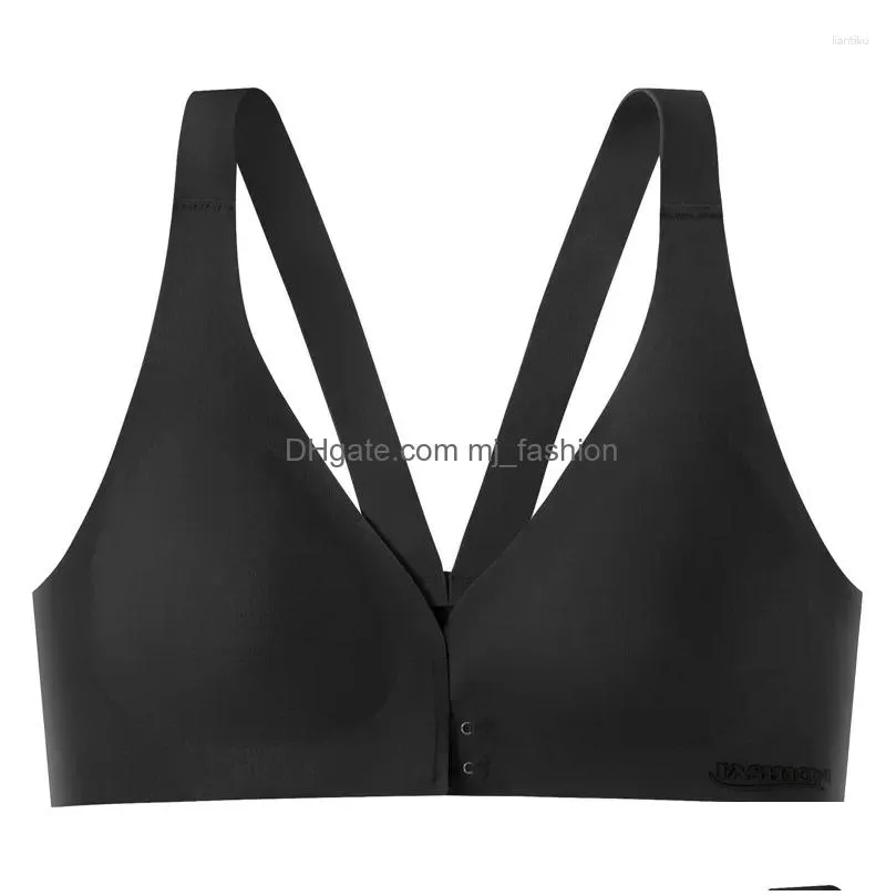 Yoga Outfit Plus Size Bra Front Buckle Adjustable Underwear Y Beautif Back Comfortable Gathered Breasts Breathable Sports Drop Delive Dh4Me