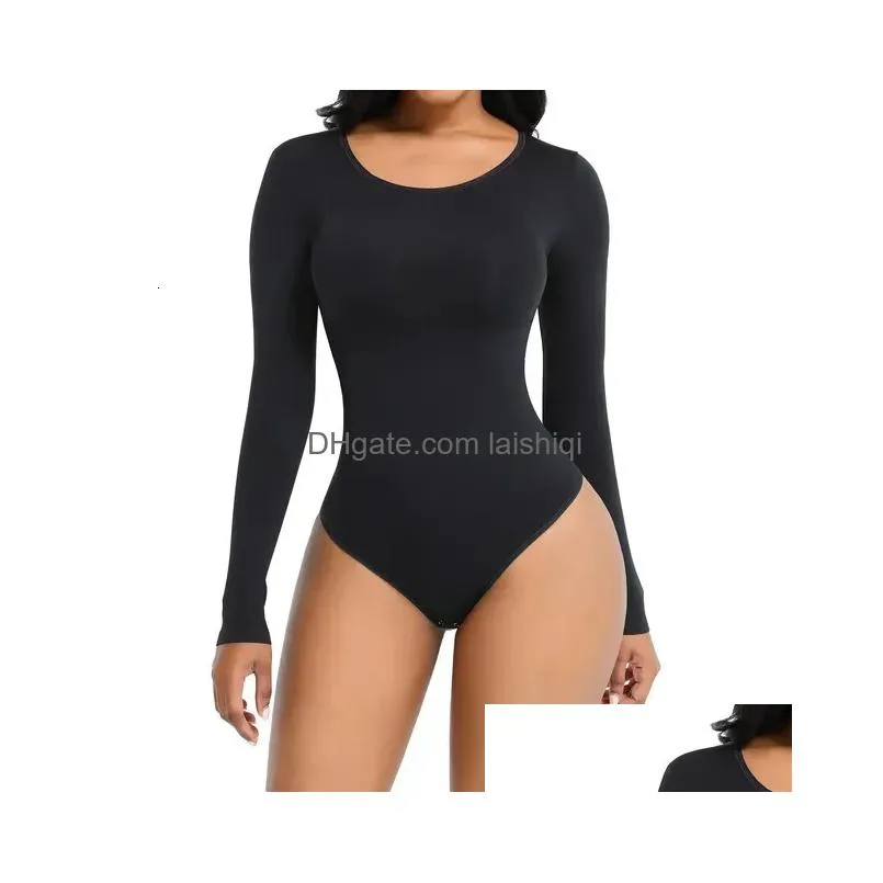 waist tummy shaper seamless shapewear  bodysuit shapewear push up butt lifter slimming sheath body shapers long sleeve jumpsuit