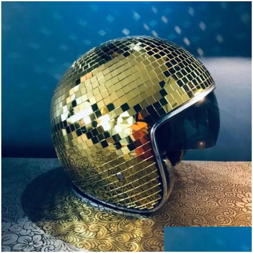 motorcycle helmets disco ball helmet unique cool stunning