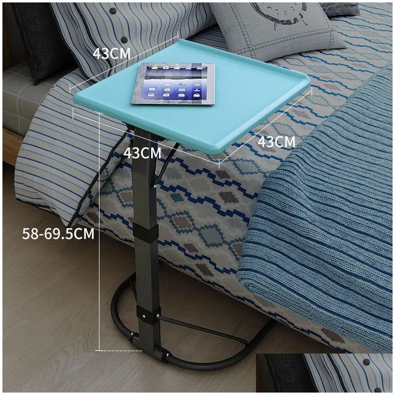 fashion simple notebook computer desk bed learning with household lifting folding mobile bedside sofa laptop table bed table276f