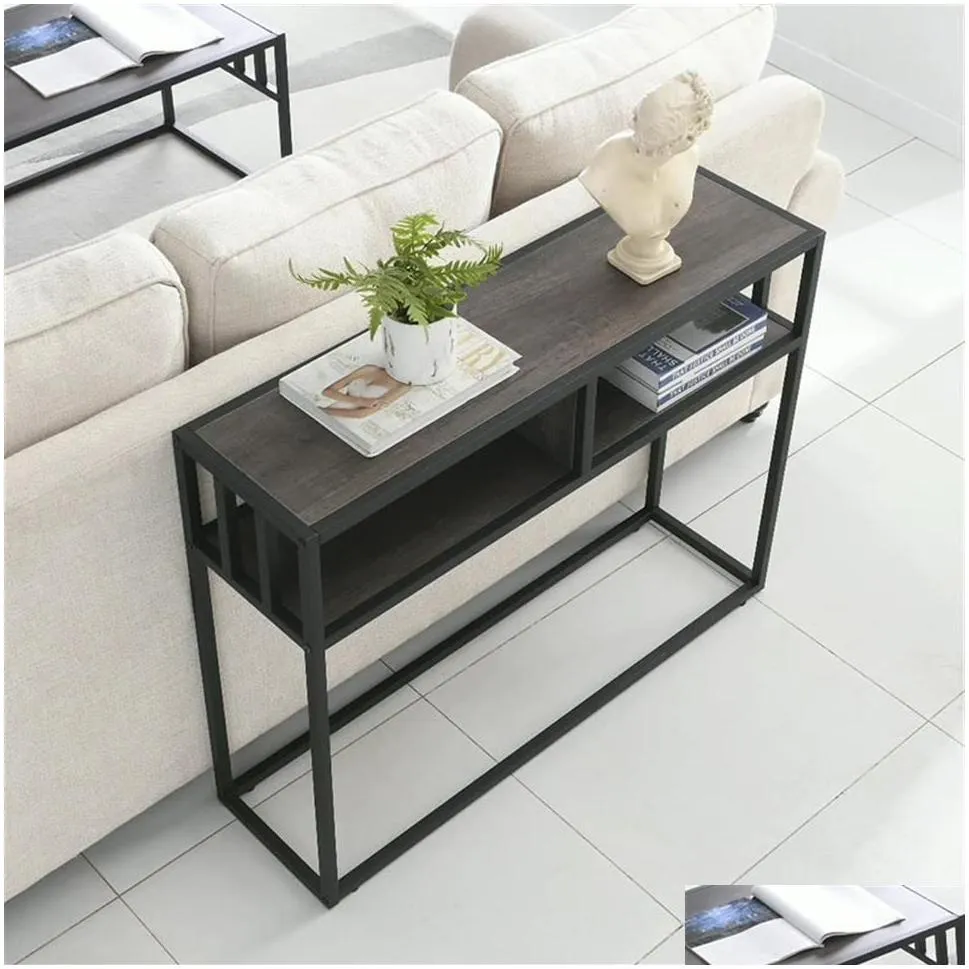 Living Room Furniture American porch table metal wrought iron long bedroom office el display table narrow side256r