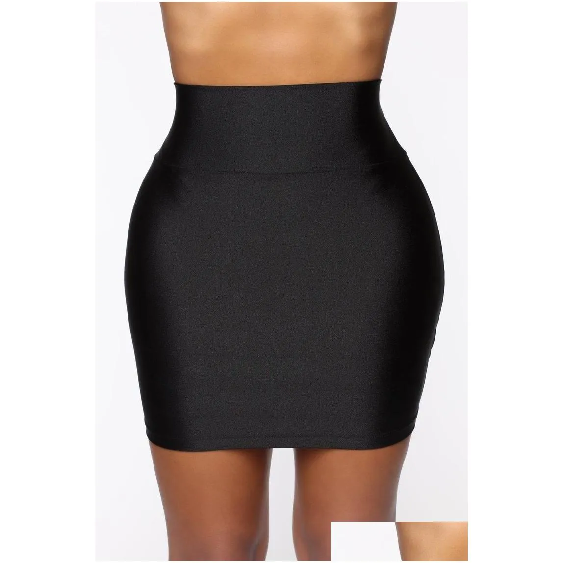 Skirts Summer Women Fancy Y Mini Bodycon High Waist Stretchy Slim Wrapped Clubwear Casual Pencil Short Shirts Drop Delivery Dhtcu