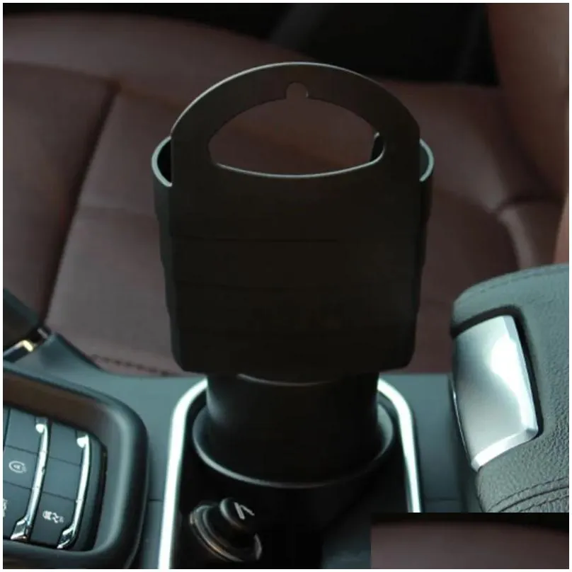 1pc car french fries holder food drink cup holder food grade pp storage box bucket travel eat in the car red black zz