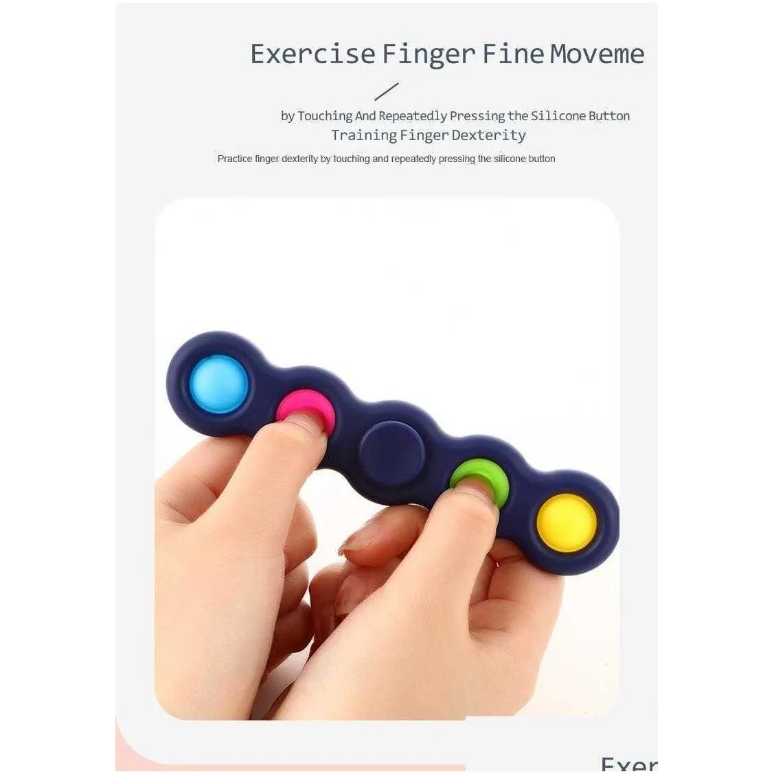 sensory spinners push bubbles per bar stick shape finger fun squeeze puzzle family game tiktok new fingertip leisure6107959