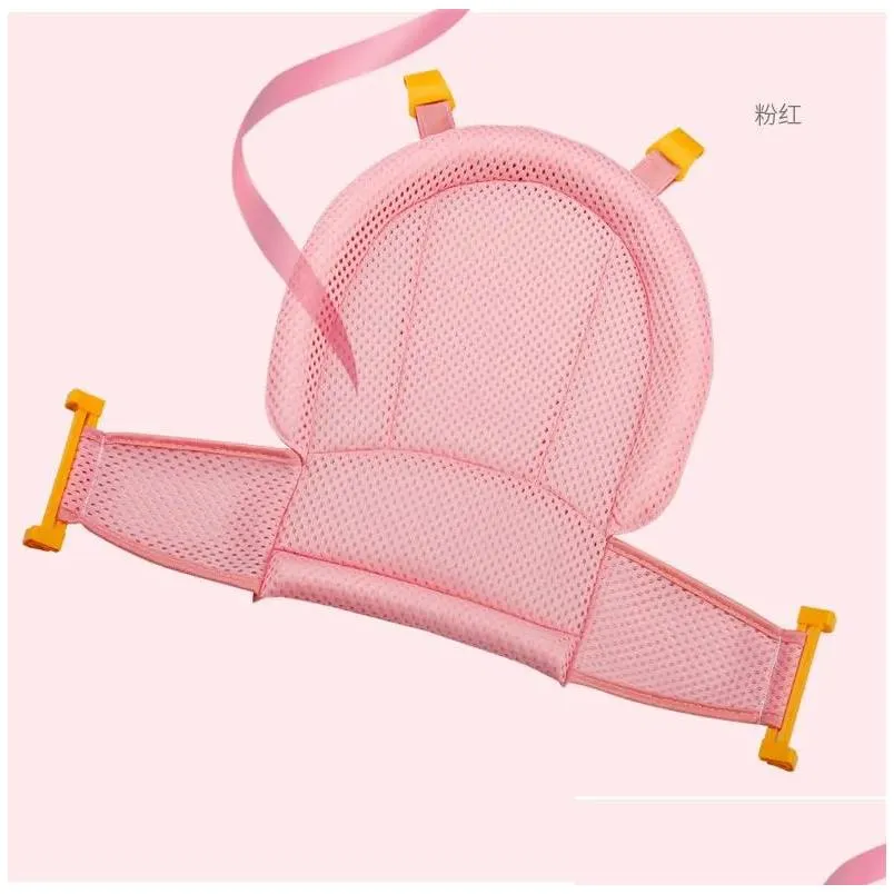 bathing tubs & seats born bath cushion infant bathtub security pad baby shower seat portable safety support mat foldable soft non-slip