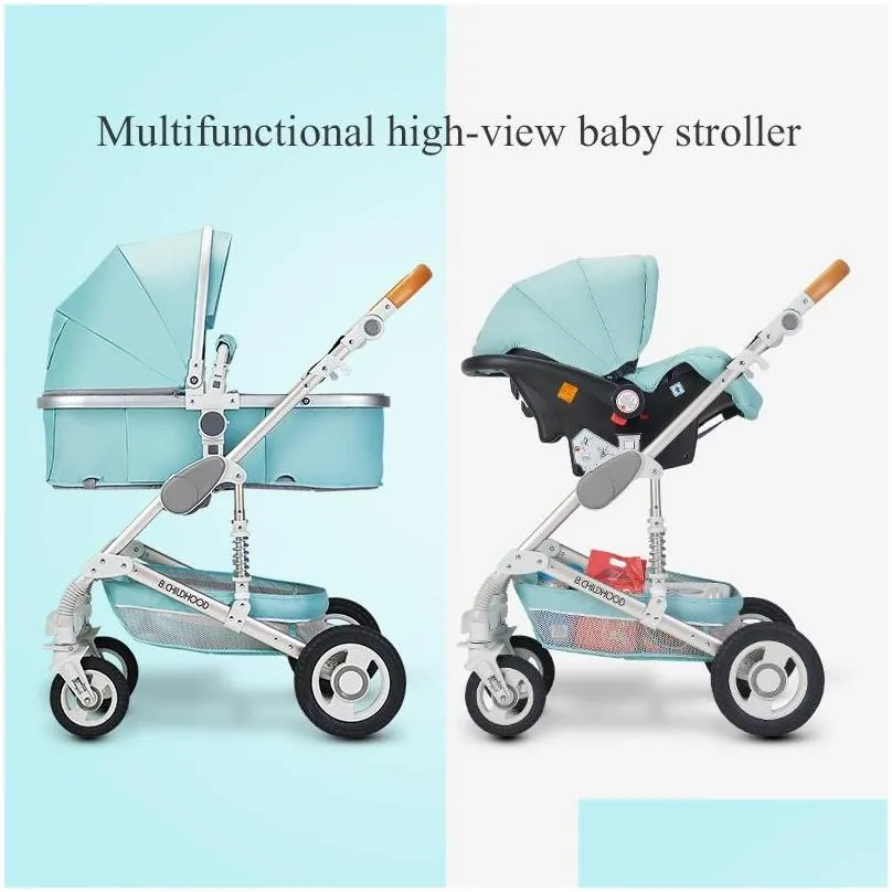 strollers# luxury baby stroller high landview 3 in 1 portable pushchair pram comfort for born