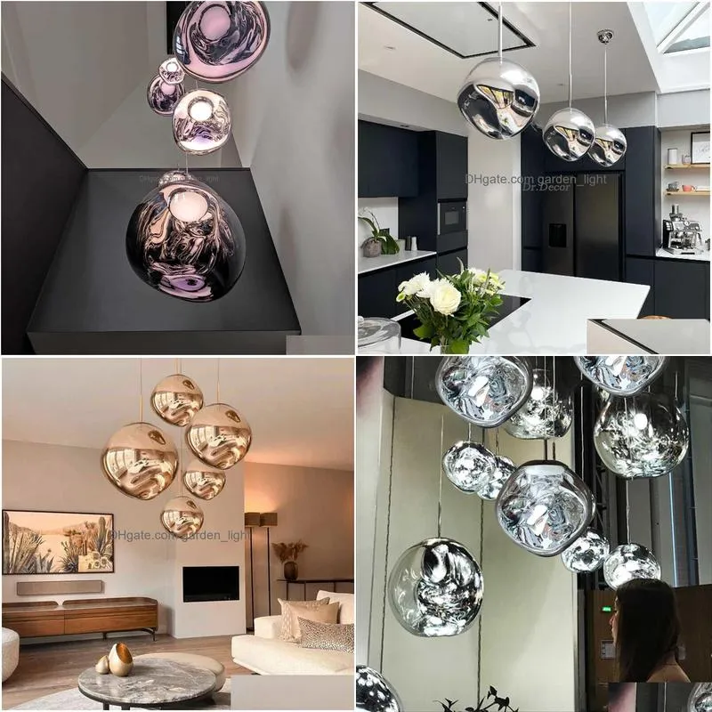 pendant lamps modern glass pendant light nordic led lava lustre dining room living room cabinets home decor hanging lamps ceiling chandelier