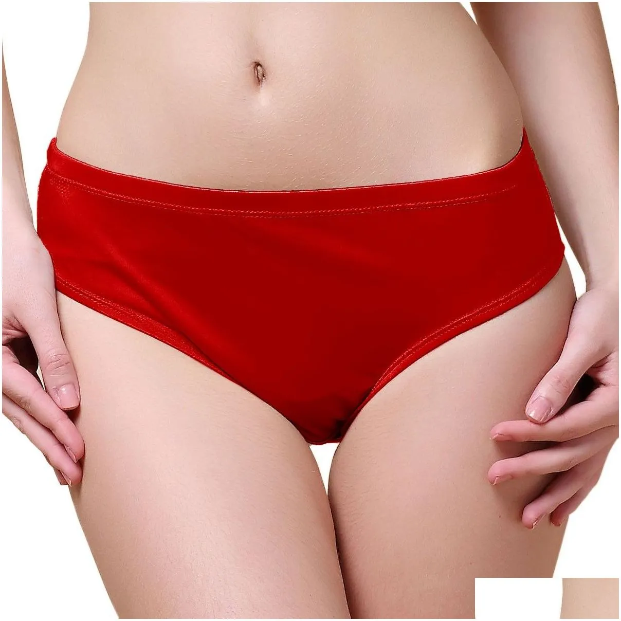 Women`S Panties Breathable Fashion 3 Pair 100% Knit Pure Silk Womens Bikinis Panties Size Us M L Xl Drop Delivery Apparel Underwear W Dhz6G