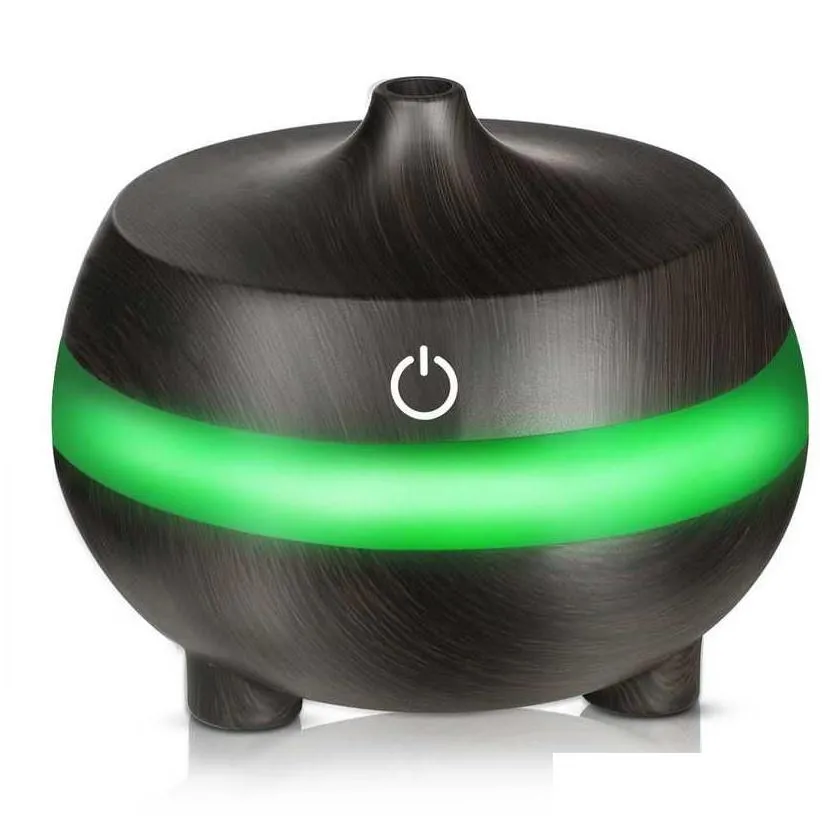 drop ship 300ml air humidifier  oil diffuser aroma lamp aromatherapy electric aroma diffuser mist maker led changing for