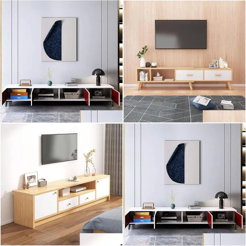 rectangular tv cabinet living room furniture with drawers tv stands shelf storage