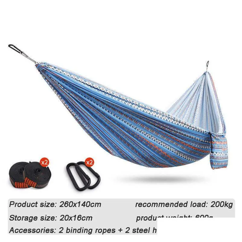 hammocks boho folding outdoor hammock portable garden sleeping travel supply camping swing net bed hamaki amache for women arjih hamper