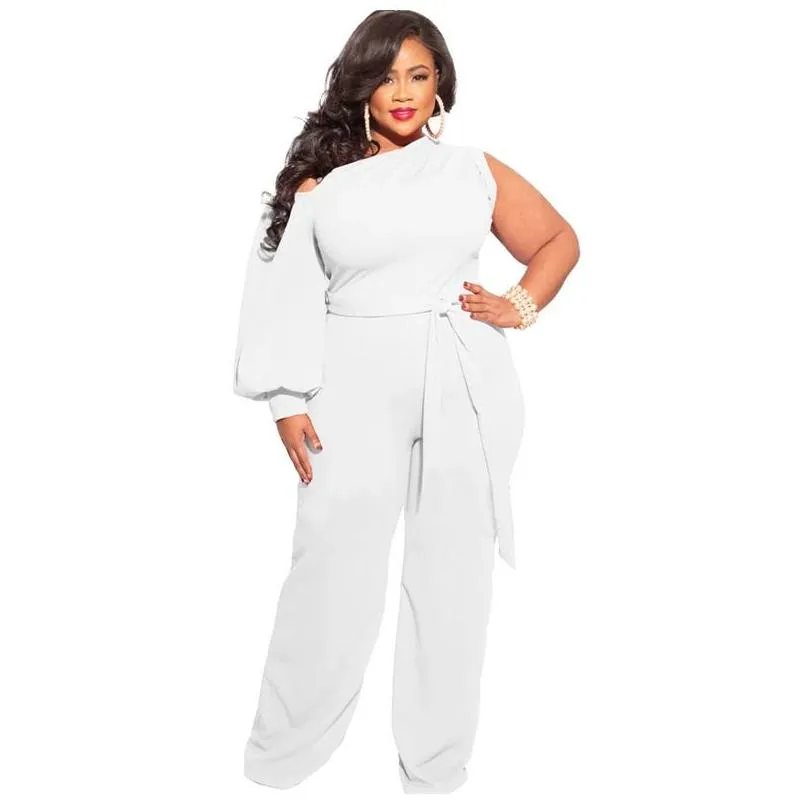 Women`S Plus Size Jumpsuits & Rompers Women Plus Size Jumpsuits Sweatpants Womens Wide Legs Pants Fashion Solid Color Large Sizes Y C Dhu0N