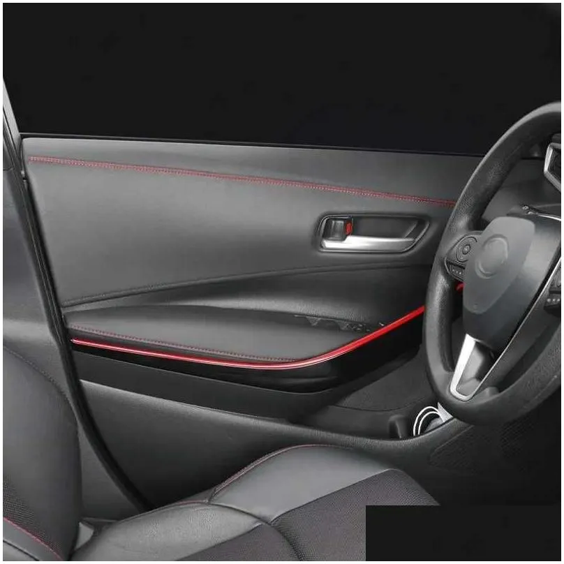 luxury car interior moulding trim self-adhesive leather decorative line strip for door dashboard sticker diy strips