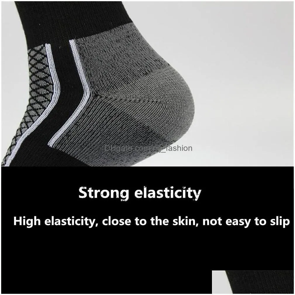 Sports Socks None Women/Man Winter Ski Snow Sports Socks Thermal Long Walking Hiking Towel Size Drop Delivery Sports Outdoors Athletic Dhoxk