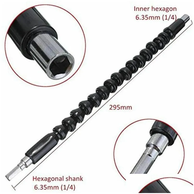 professional drill bits 295mm flexible shaft bit extension screwdriver electric power tool