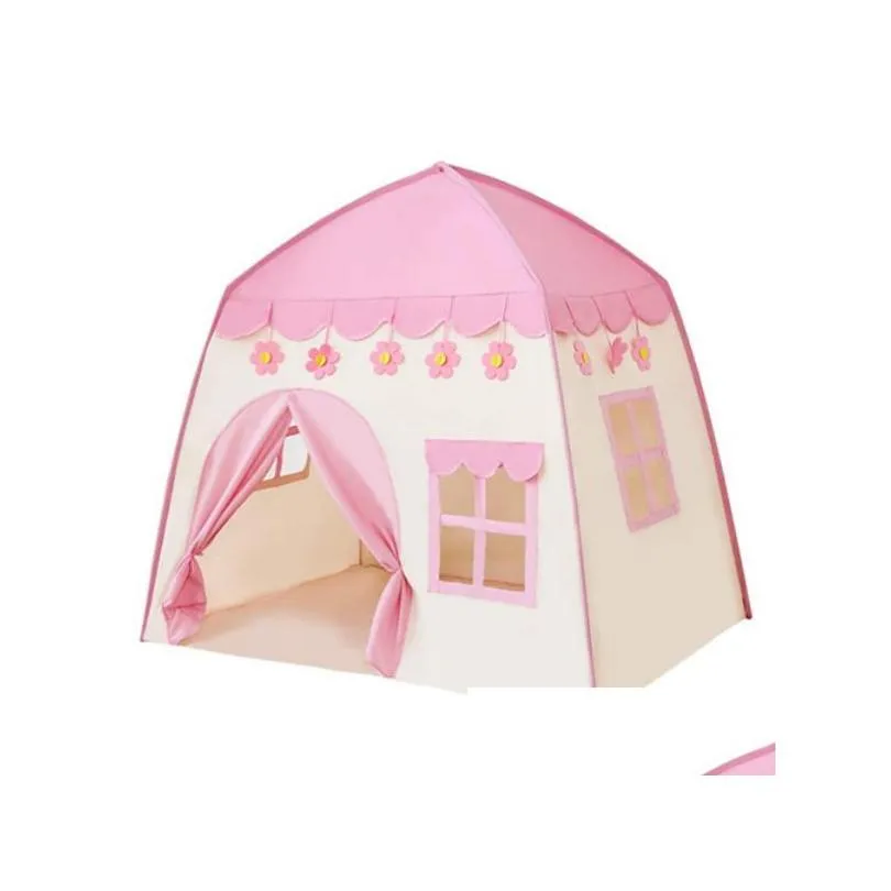 kids play tent princess playhouse pink castle play tent