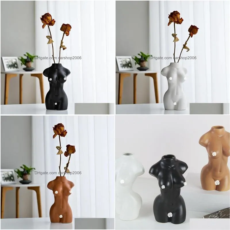 modern ceramic vases for home decor accessories decorative color body flower vase