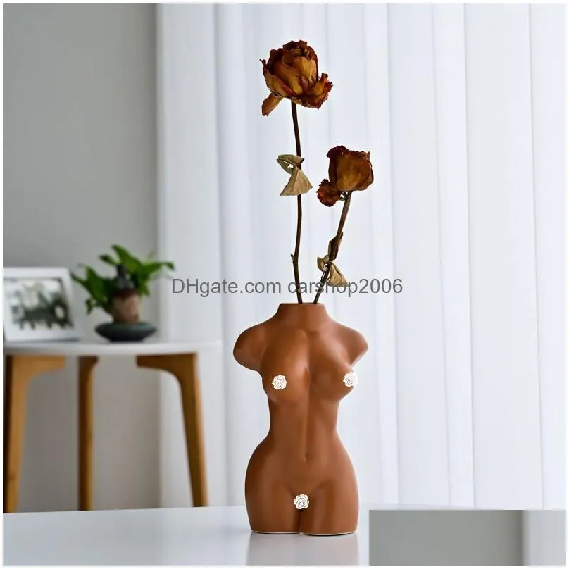 modern ceramic vases for home decor accessories decorative color body flower vase