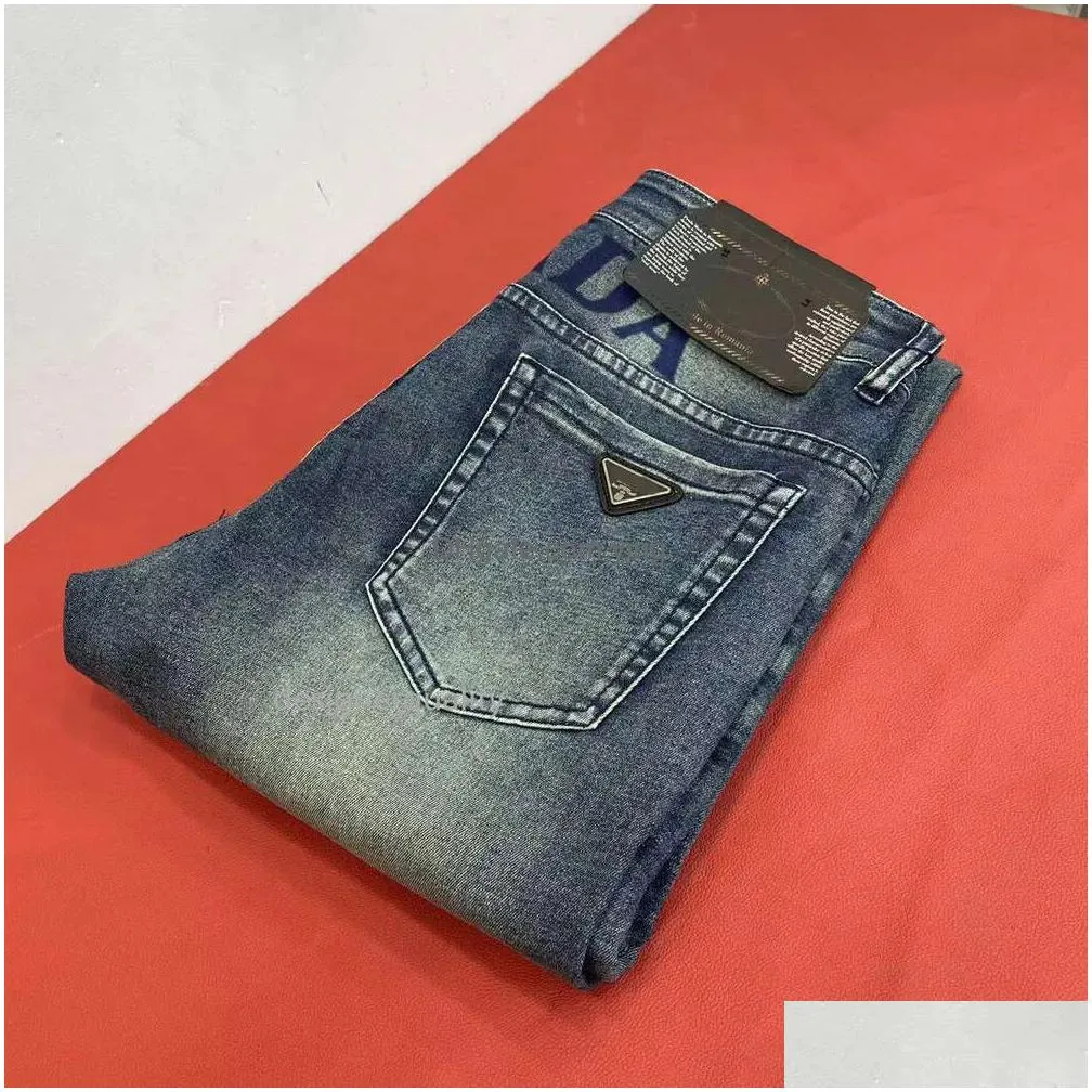 embroidered jeans designer pants fashion cotton leggings mens jeans casual jogging shorts plus size 28-40