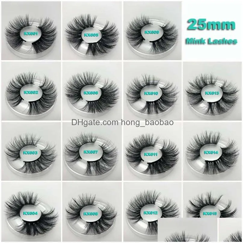  25mm 3d mink eyelash 5d mink eyelashes natural false eyelashes big volumn mink lashes luxury makeup dramatic lashes