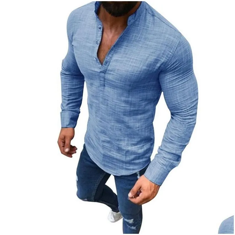 Men`S T-Shirts Men Casual T Shirts Gym Fitness Male Breathable Jogging Tees Long Sleeve Sweat Tshirt Workout Clothing Drop Delivery Ap Dhc2P
